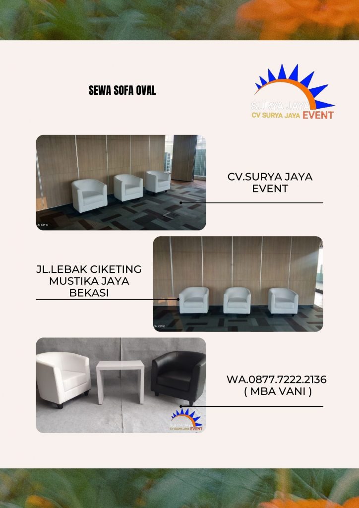 Sewa Sofa Oval Cipinang Cempedak Jatinegara Jakarta Timur