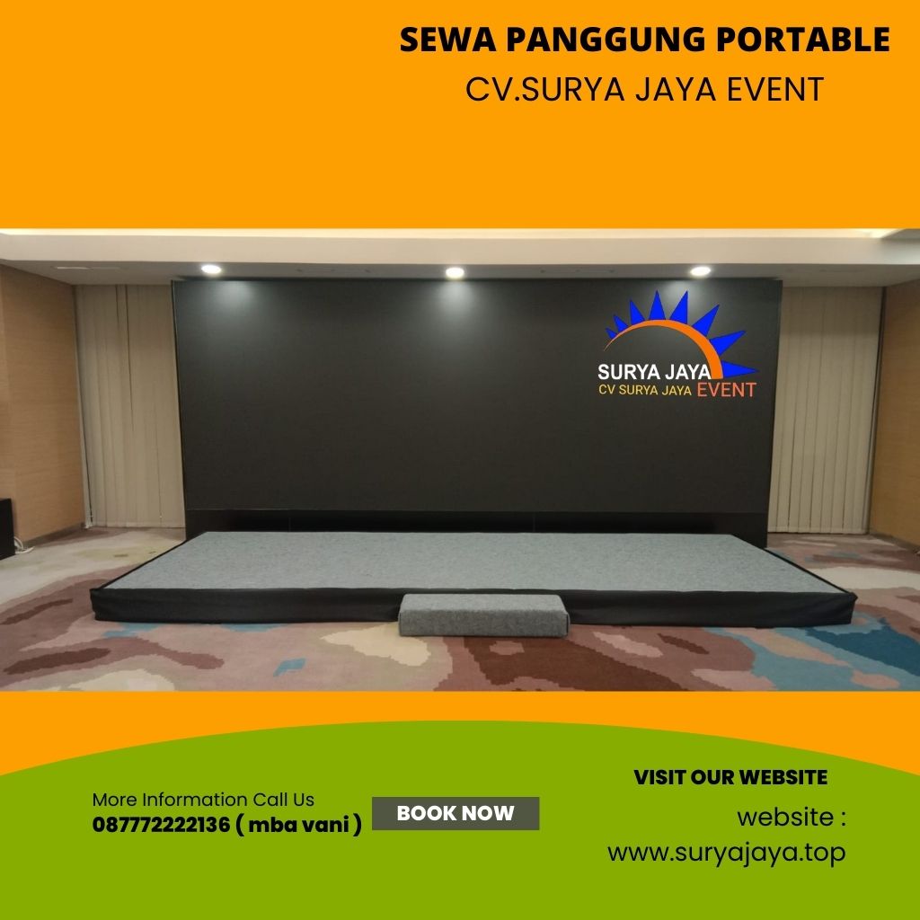 Rental Panggung Acara Siap Bongkar Pasang Tepat Waktu