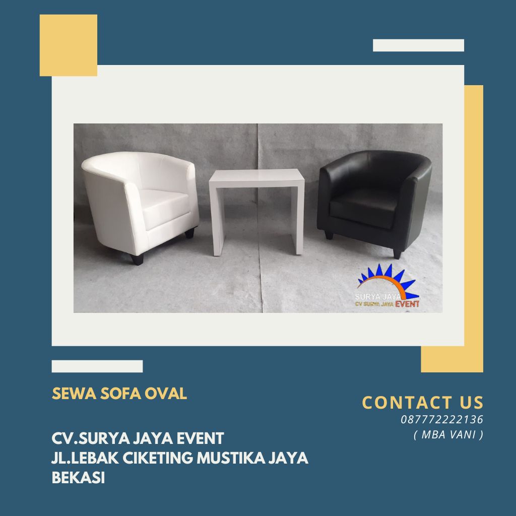 Rental Sofa Oval Di Jakarta Industrial Estate Pulo Gadung