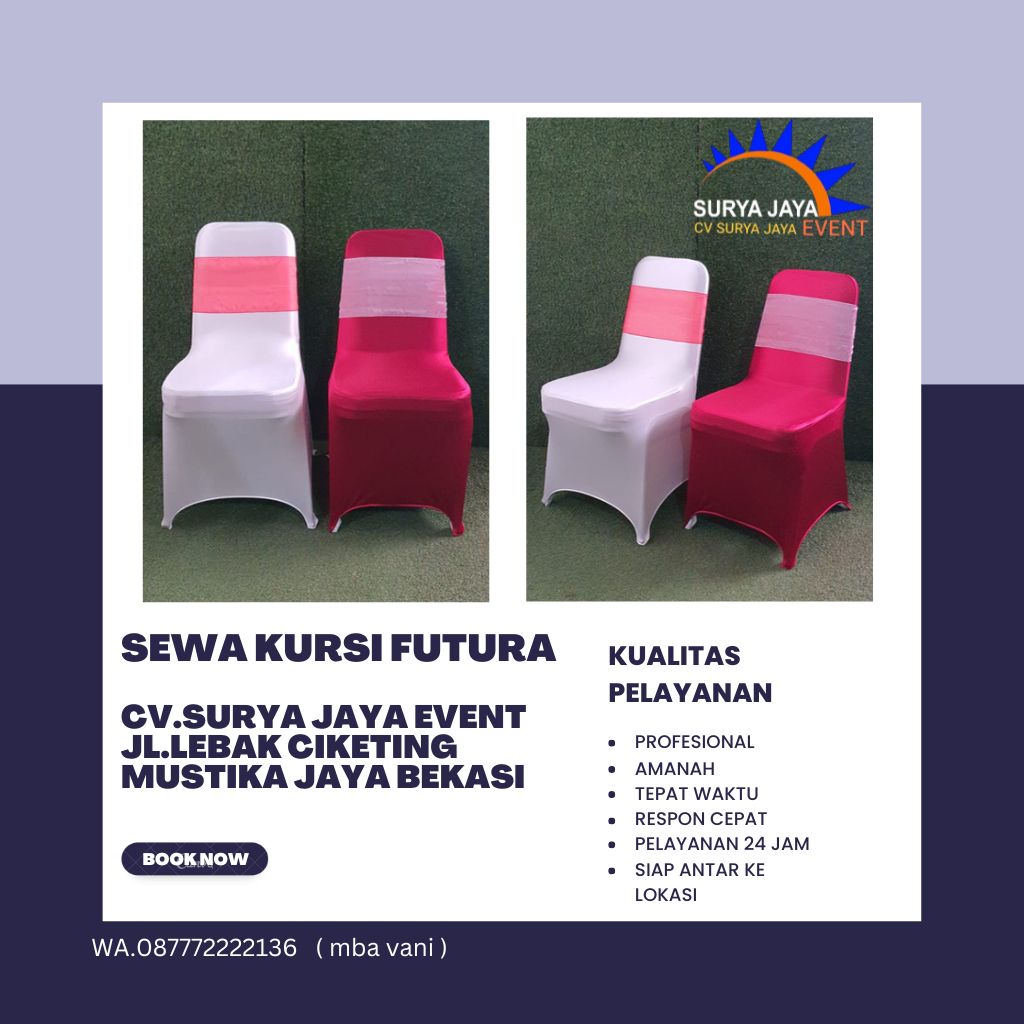 Sewa Kursi Futura Untuk Acara Kualitas Terbaik Harga Murah