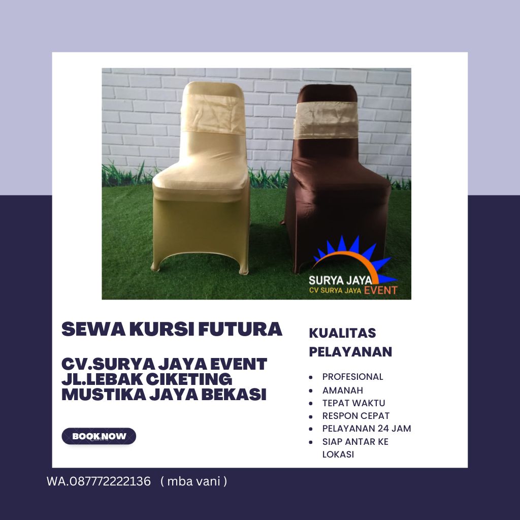 Sewa Kursi Futura Untuk Acara Kualitas Terbaik Harga Murah