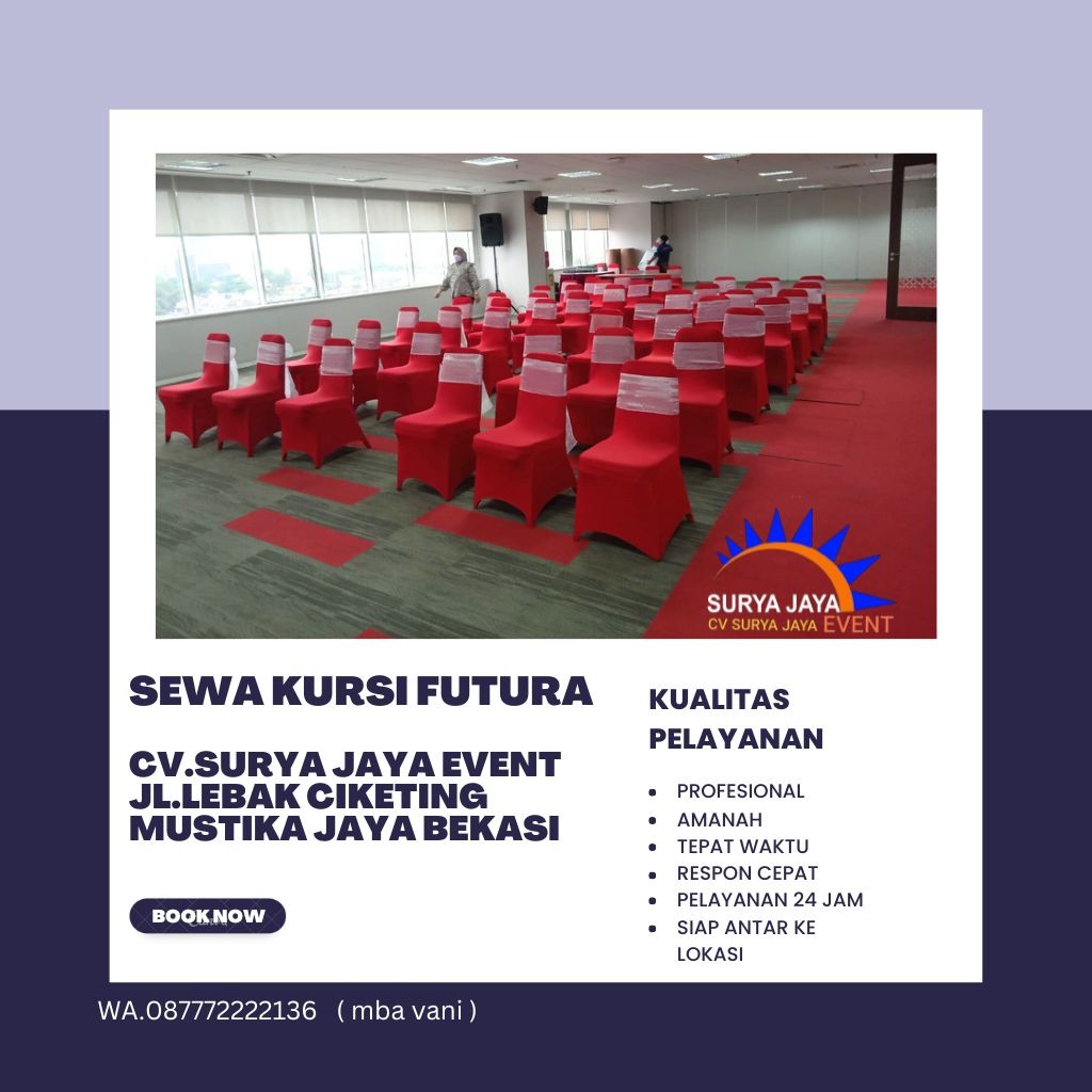 Sewa Kursi Futura Untuk Acara Kualitas Terbaik Harga Murah