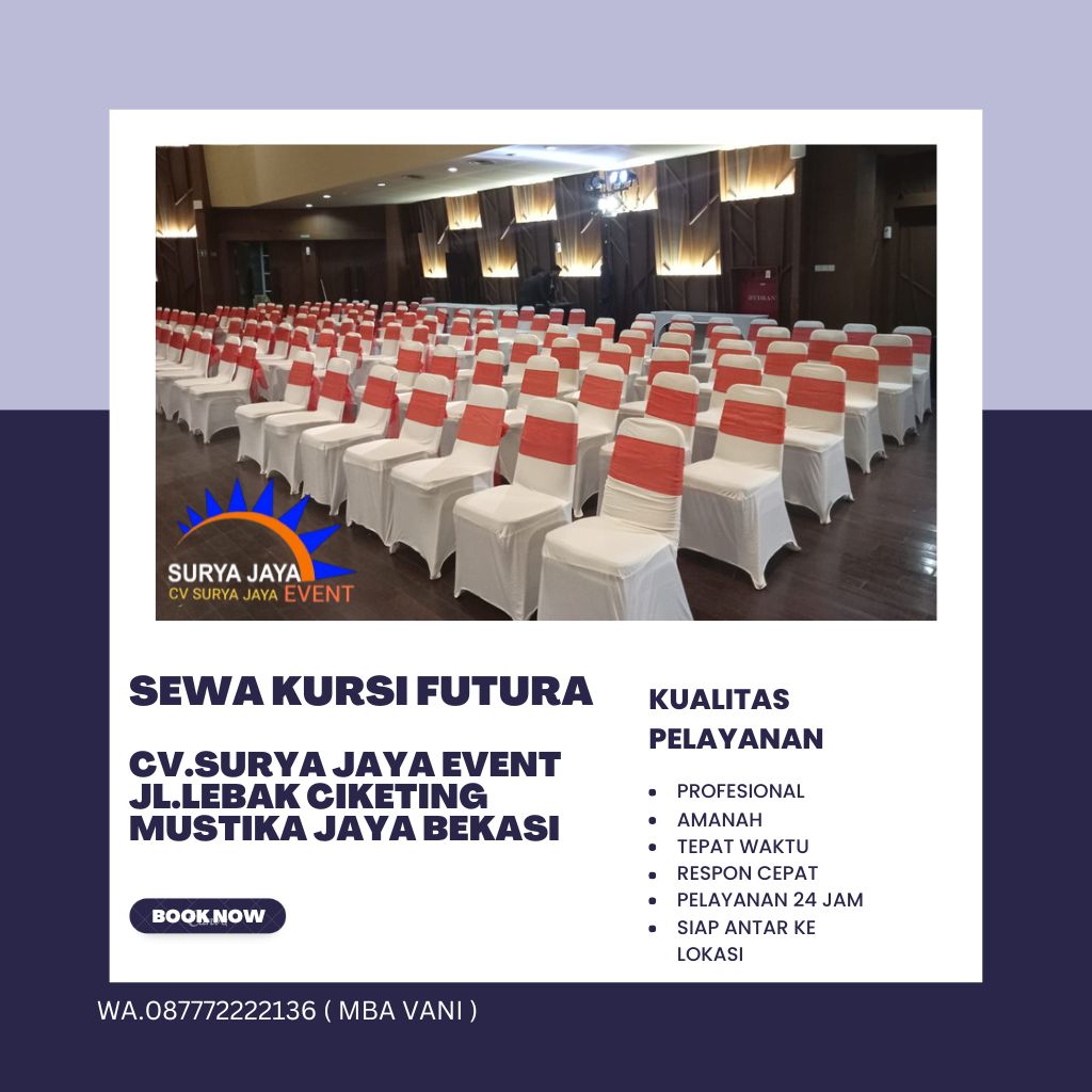 Sewa Kursi Futura Untuk Acara Kualitas Terbaik Harga Murah
