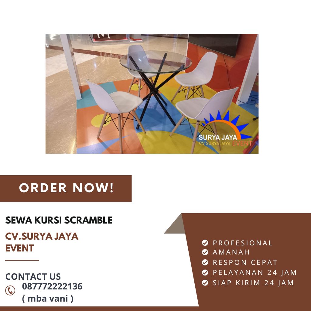 Tempat Penyewaan Kursi Scramble Di Purwakarta Citalang Cipaisan