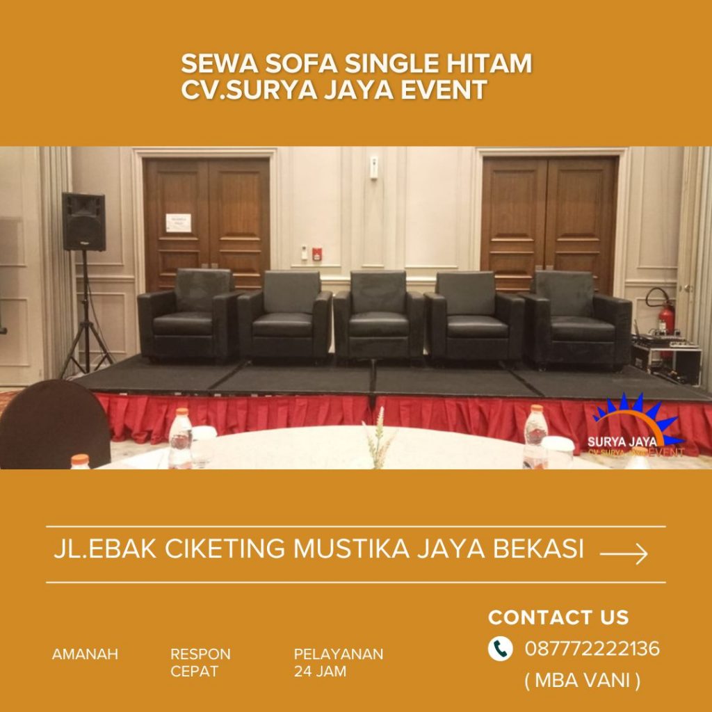 Rental Kursi Sofa Single Respon Cepat Free Ongkir Bogor