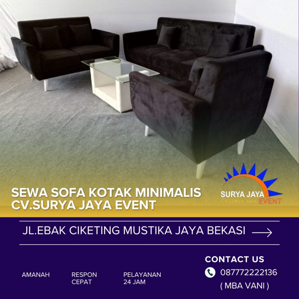 Sewa Sofa Kotak Minimalis Jakarta