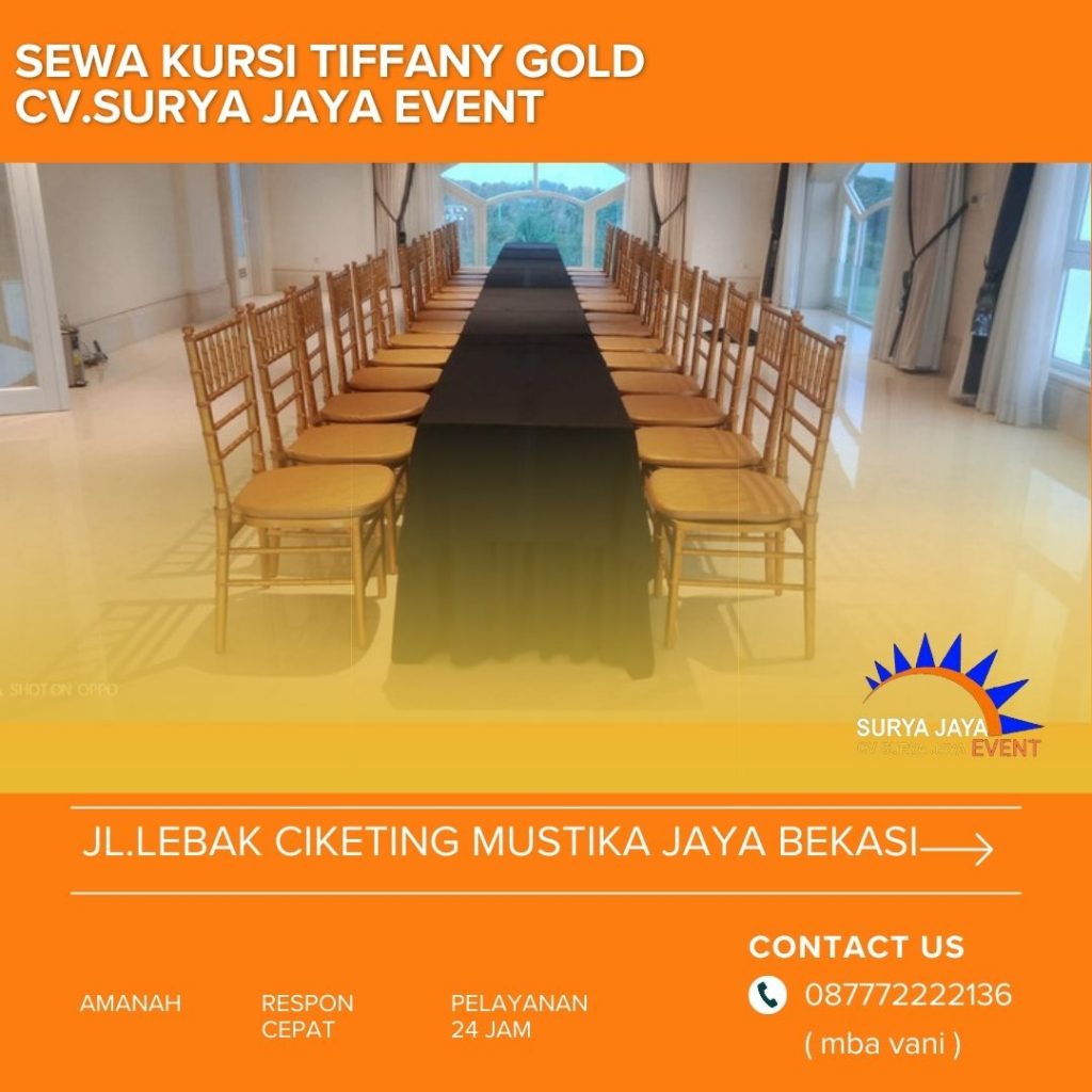 Rental Kursi Tiffany Kokoh Bersih Terawat Karang Tengah Tangerang
