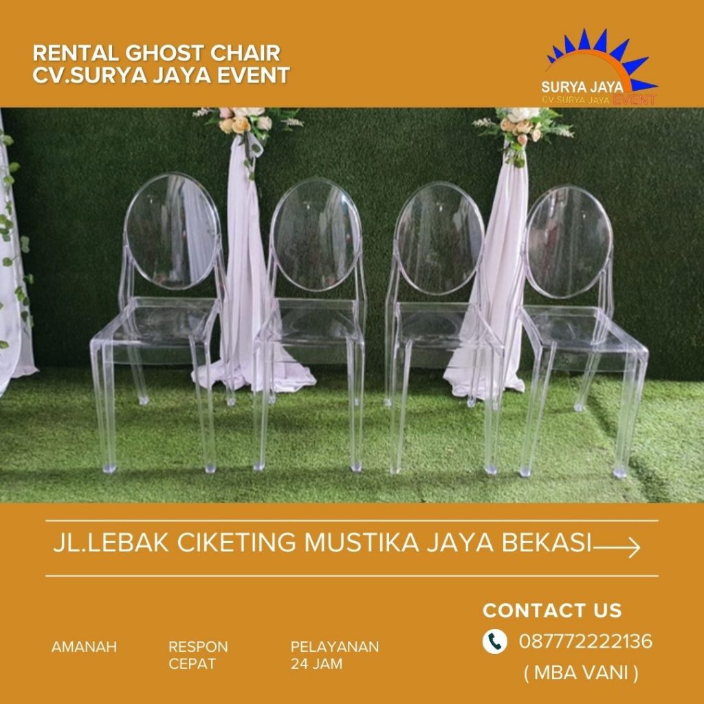 Sewa Ghost Chair Transparan Acrylic Di Tangerang
