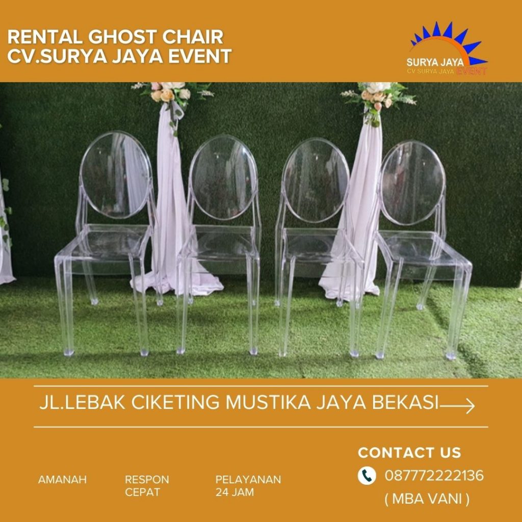 Sewa Ghost Chair Transparan Acrylic Di Tangerang