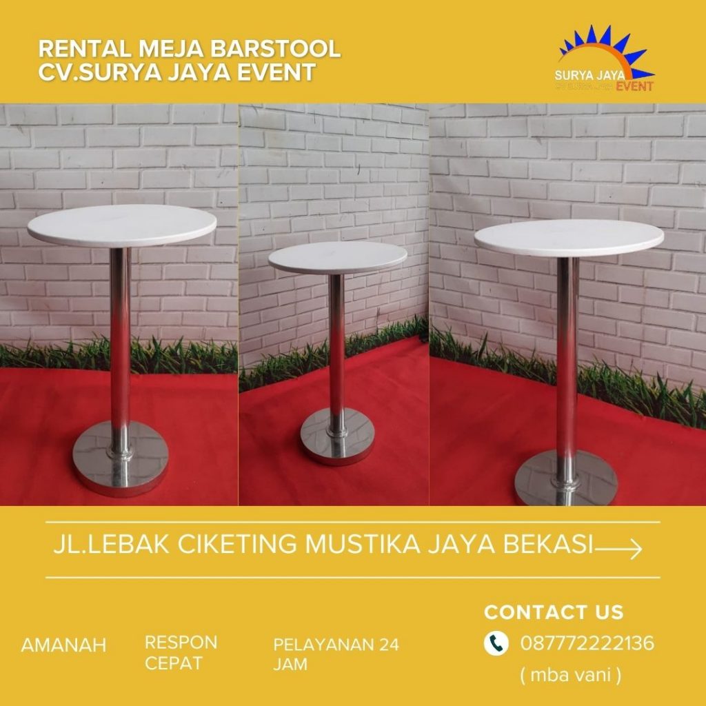 Gudang Sewa Meja Barstool Murah Kualitas Bagus Di Jakarta