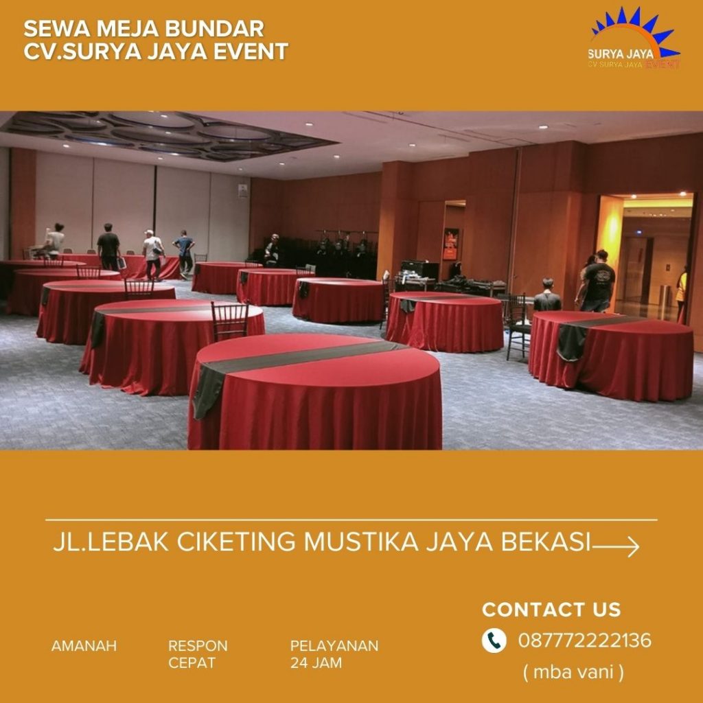 Menyewakan Meja Bulat Dan Kursi Promo Murah 2024 Jakarta