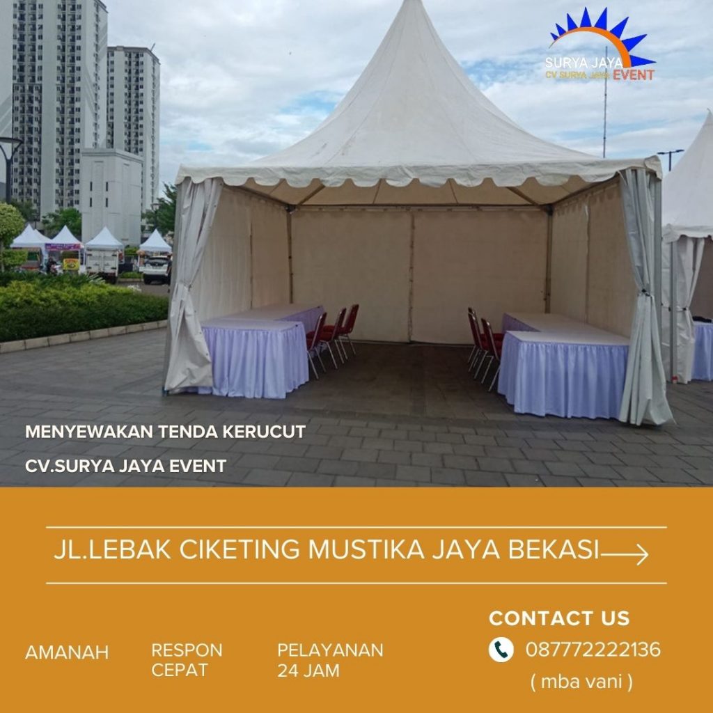 Menyewakan Tenda Kerucut  Event Besar Dan Kecil Jakarta