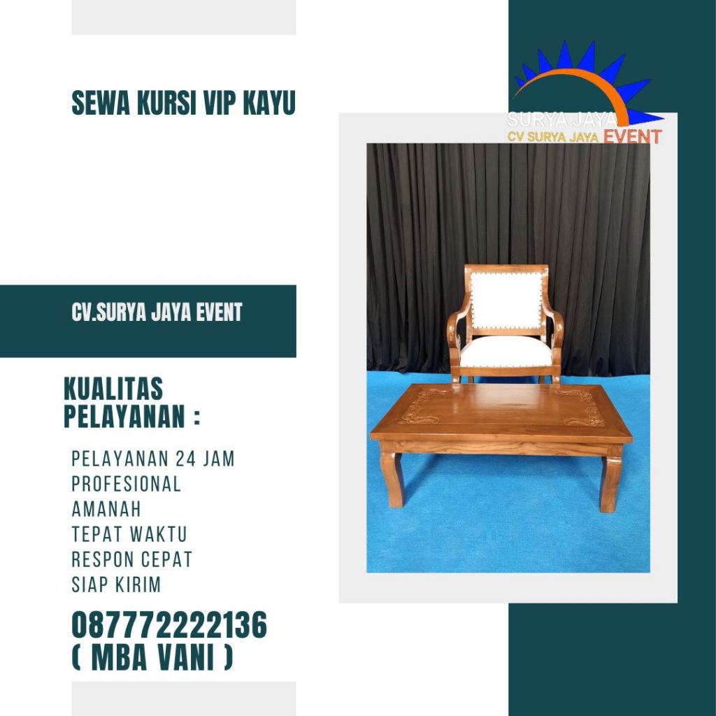 Sewa Kursi Vip Harga Terbaru 2024 Jakarta