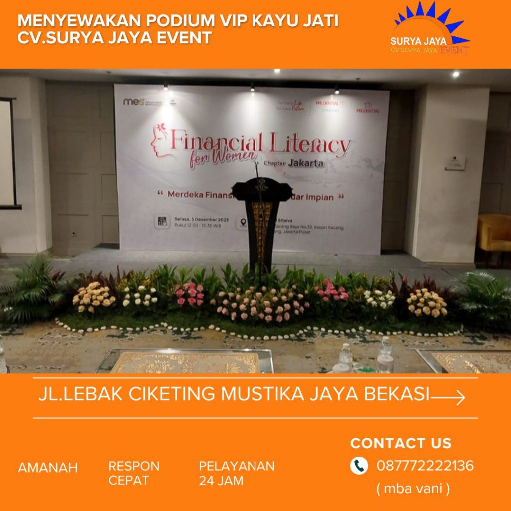 Sewa Podium Vip Kayu Jati Murah 2024 Jakarta