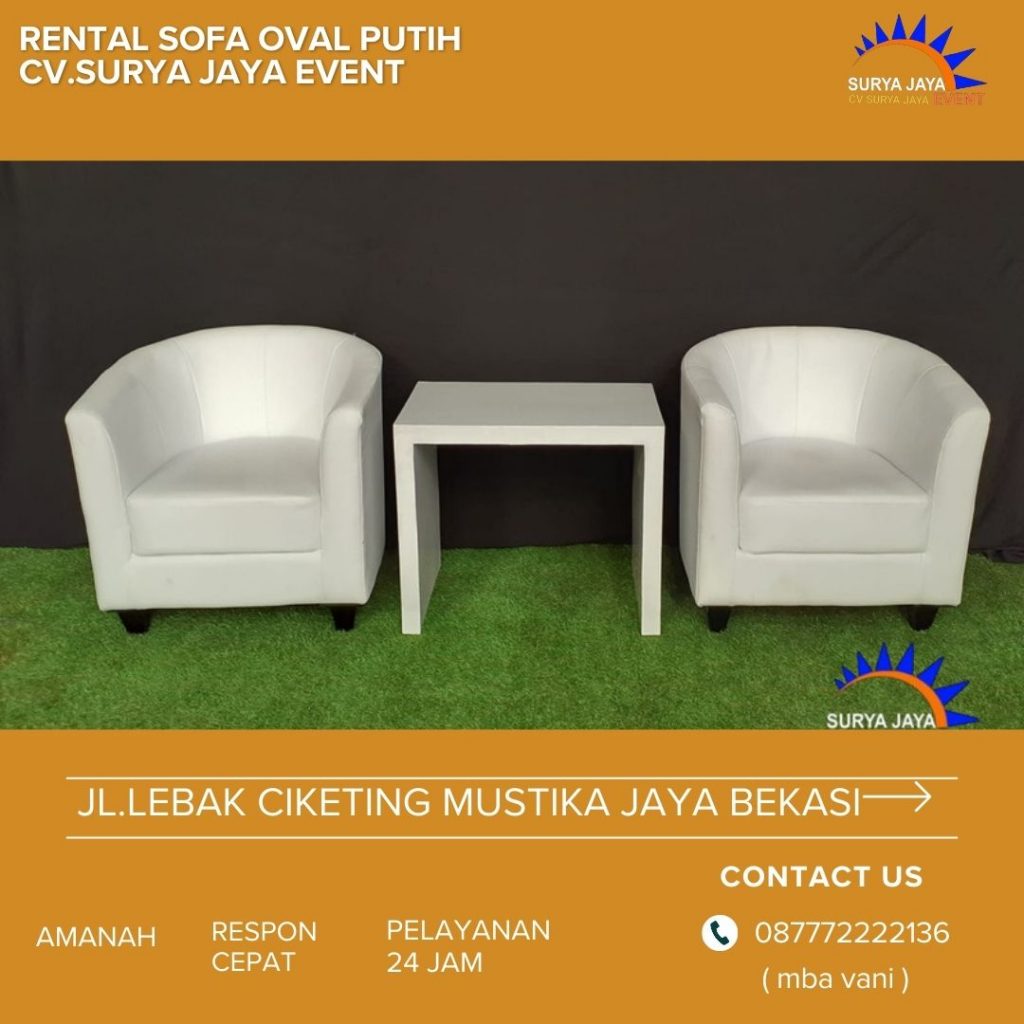 Sewa Sofa Oval Harga Terbaru 2024 Jakarta