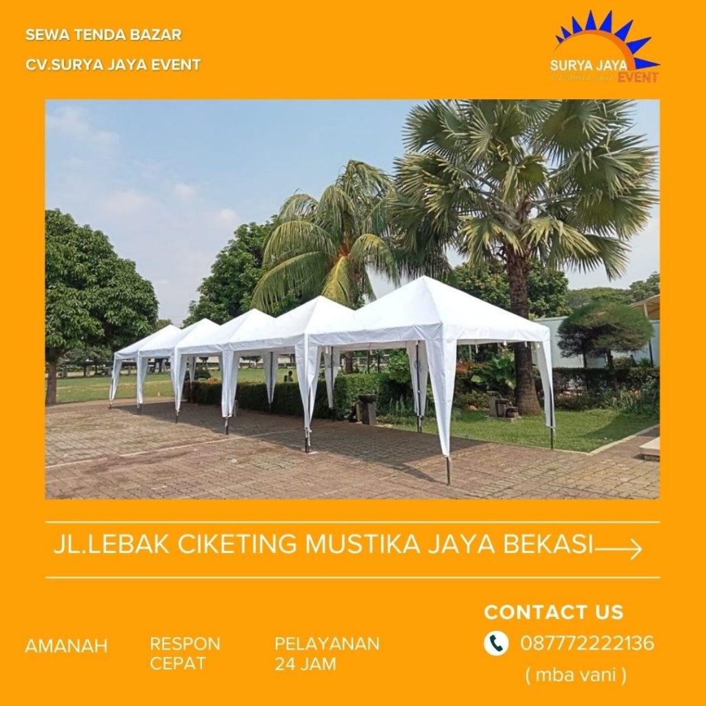 Sewa Tenda Bazar Harga Terkini 2024 Jakarta 