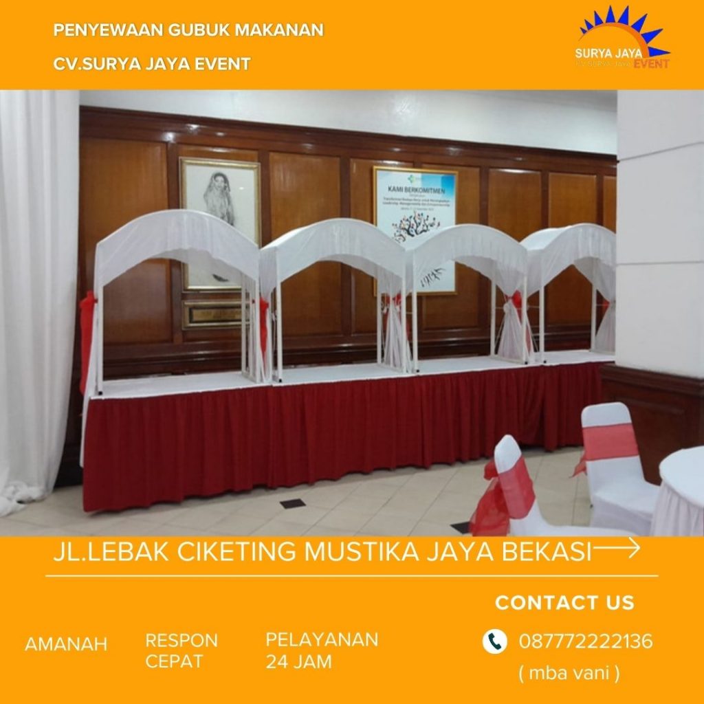 Layanan Sewa Gubuk Makanan Free Ongkir Pelayanan Cepat Jakarta