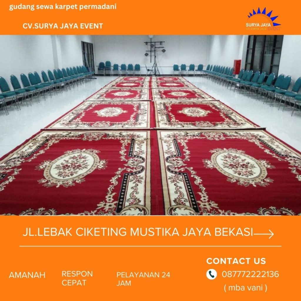 Sewa Karpet Permadani Merah Harga Murah Di Jakarta Bekasi