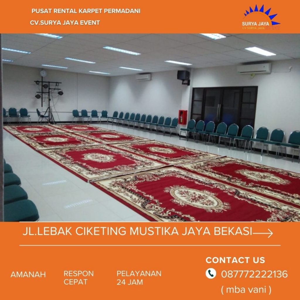 Sewa Karpet Permadani Merah Harga Murah Di Jakarta Bekasi