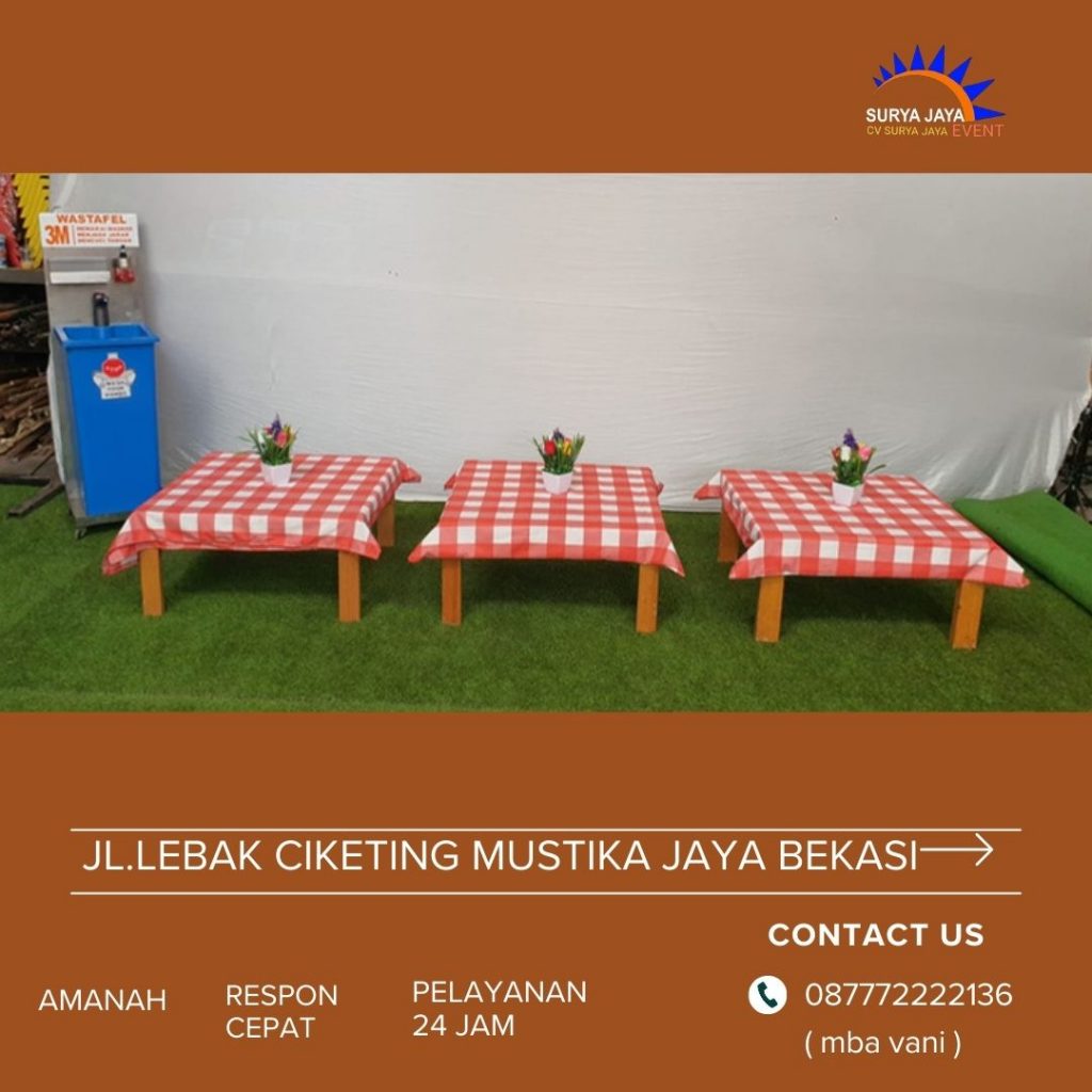 Sewa Meja Lesehan Untuk Event Bukber Ramadhan Di Jakarta