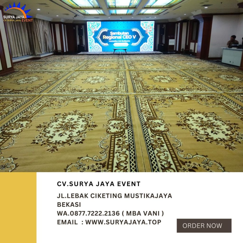 Sewa Karpet Permadani Coklat Di Senayan Kebayoran Baru Jakarta Selatan