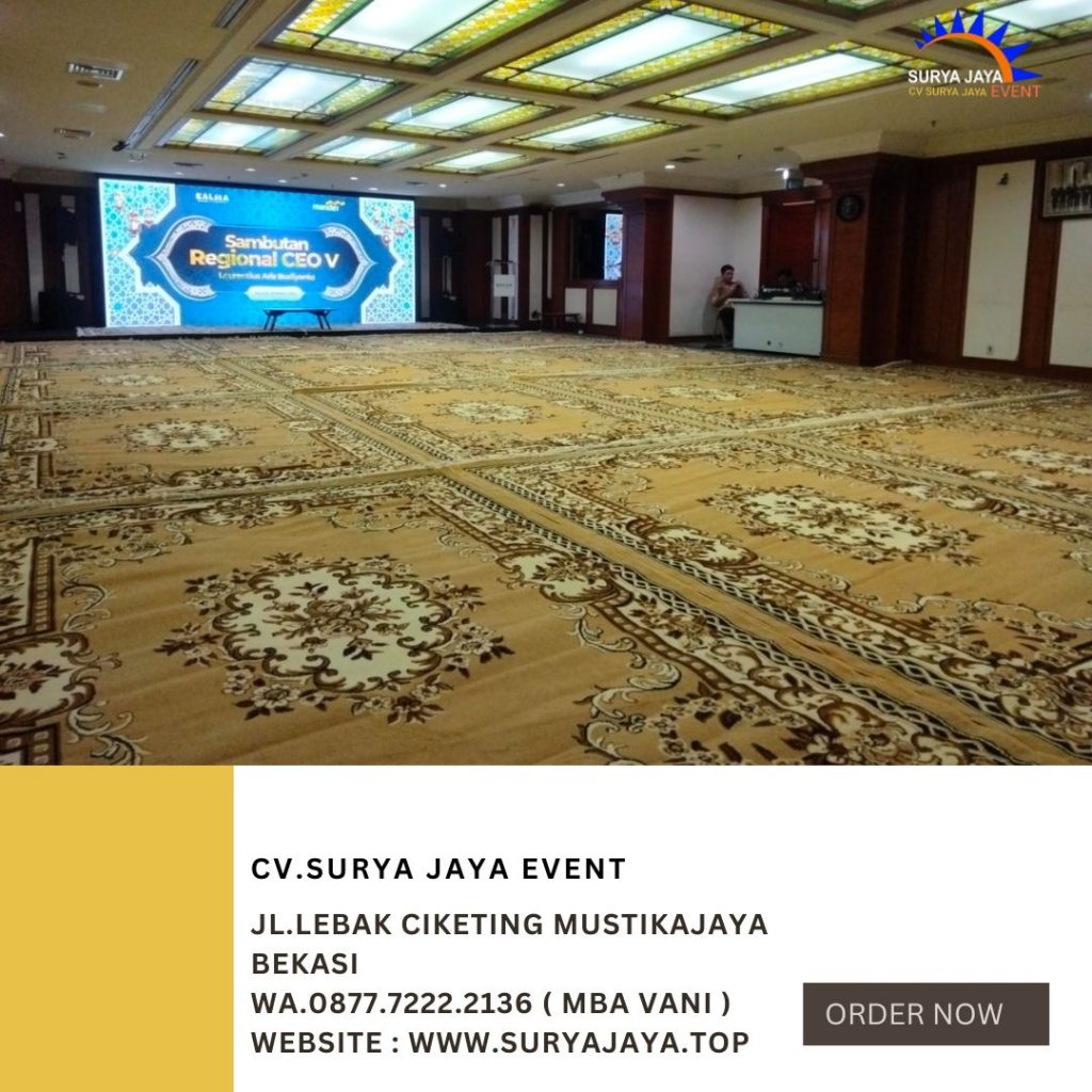 Sewa Karpet Permadani Coklat Di Senayan Kebayoran Baru Jakarta Selatan