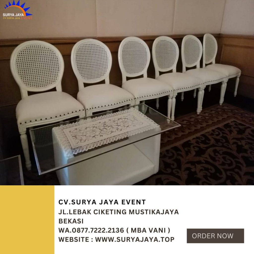 Sewa Kursi Royal Raffles Putih di Jakarta Bekasi