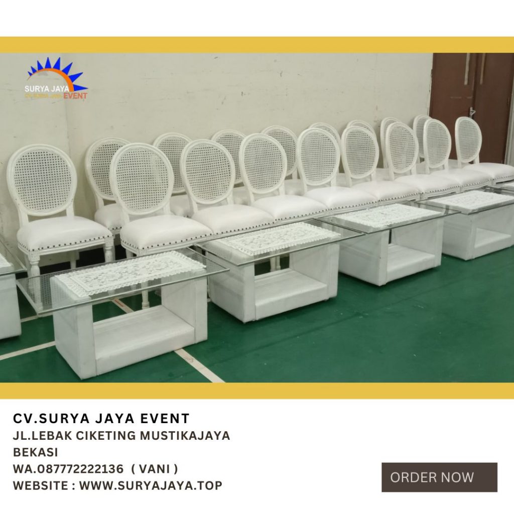 Sewa Kursi Royal Raffles Putih di Jakarta Bekasi