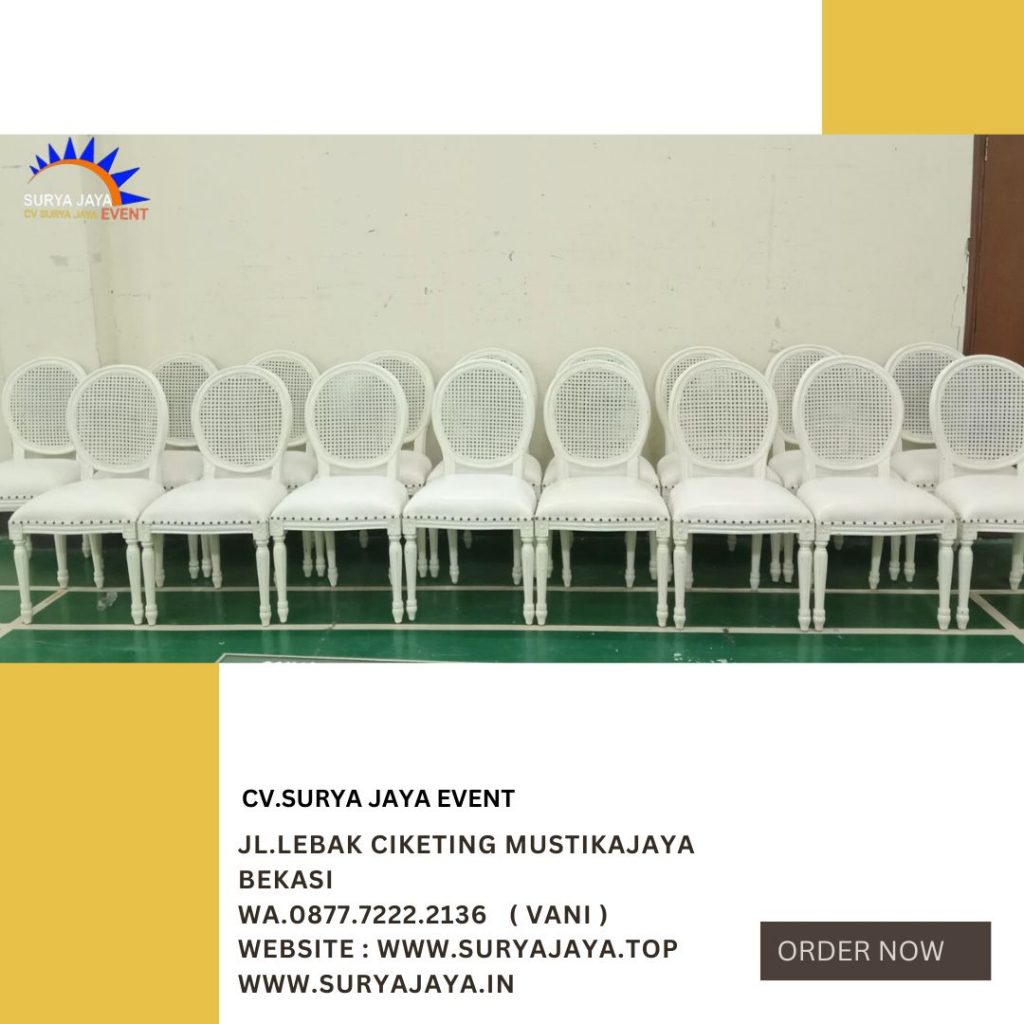 Sewa Kursi Royal Raffles Putih di Jakarta Bekasi