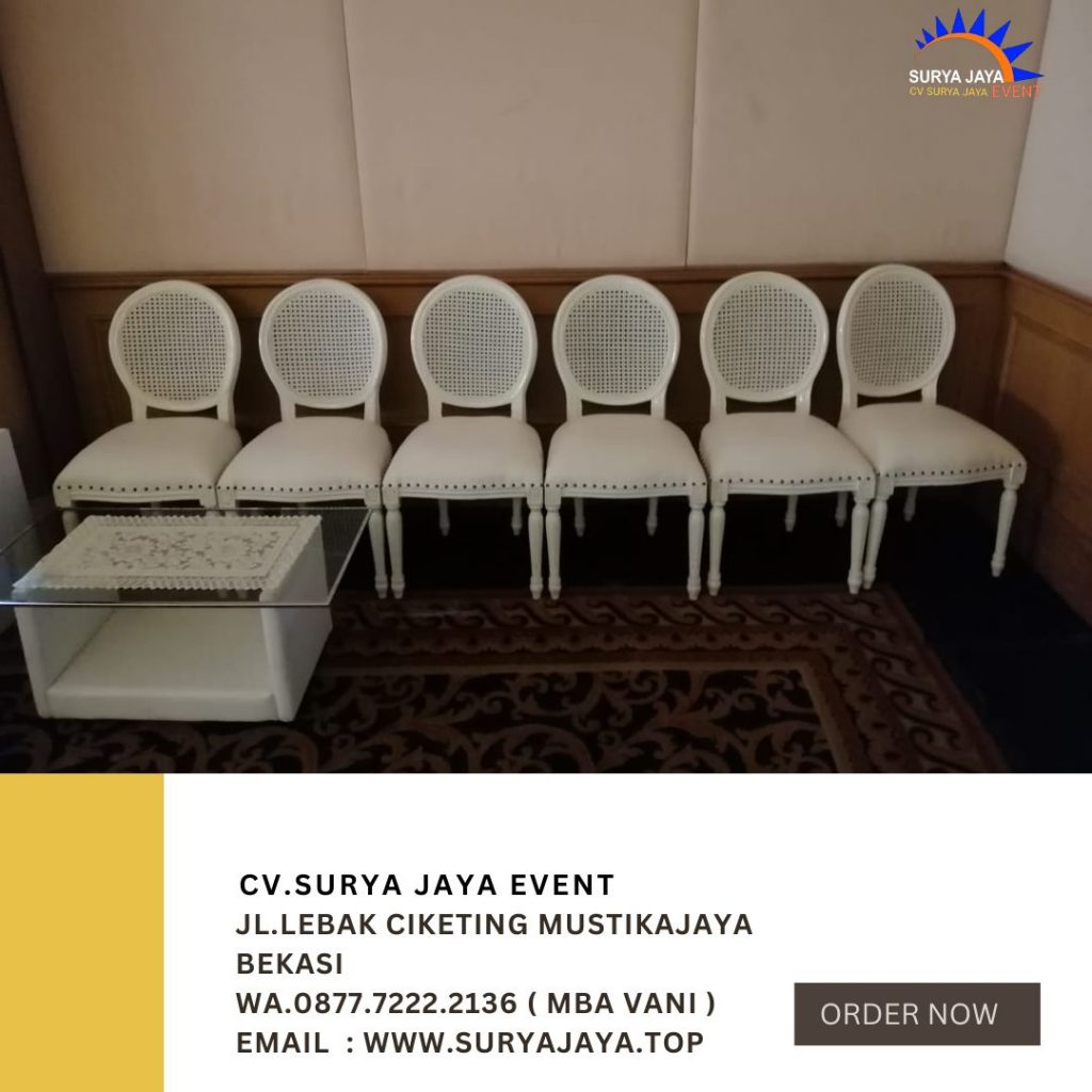 Sewa Kursi Royal Raffles Putih di Jakarta Bekasi