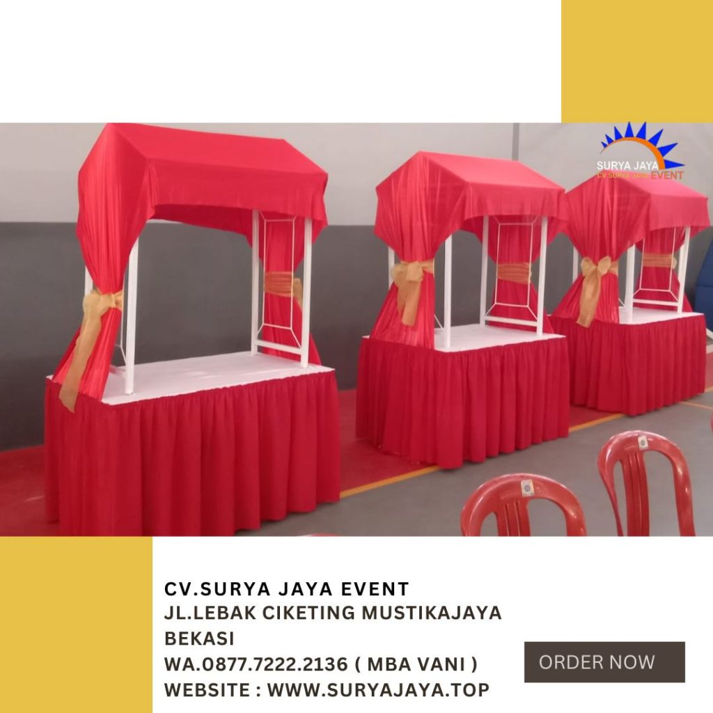 Sewa Meja Gubukan Prasmanan Full Cover di Jakarta