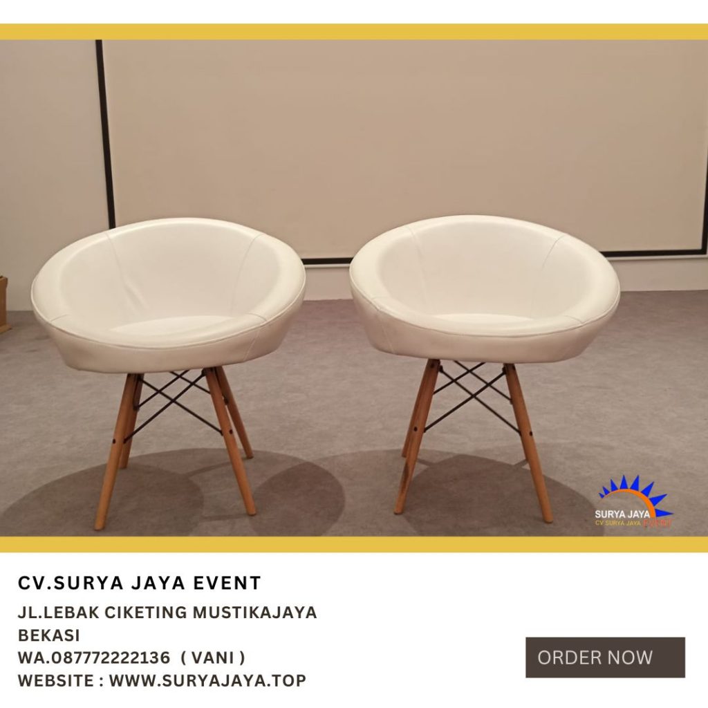 Sewa Sofa Kotak, Oval, Scandinavian, Queen Putih di Jakarta