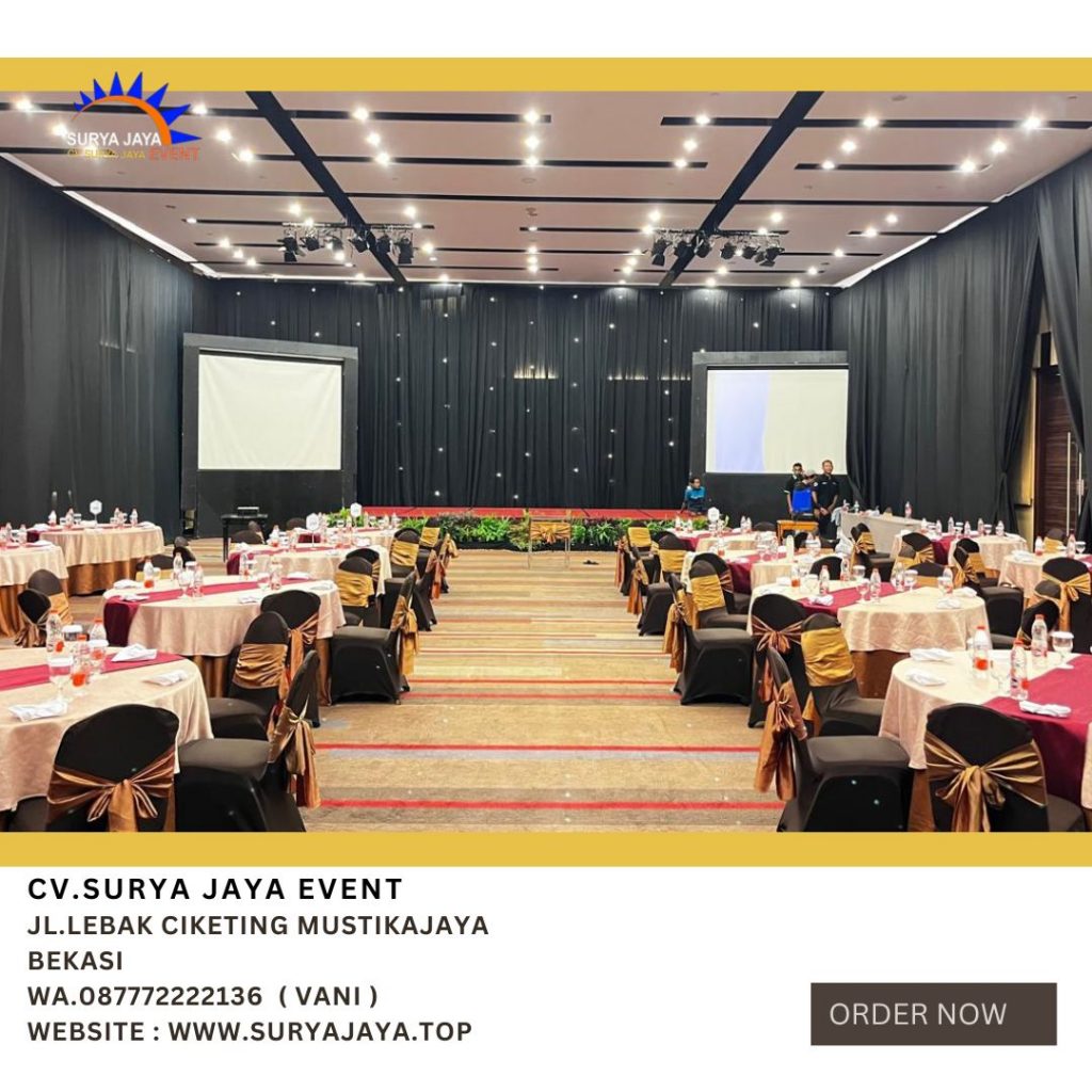 Sewa Tirai Hitam Tinggi 7m Hotel Tribrata Jakarta