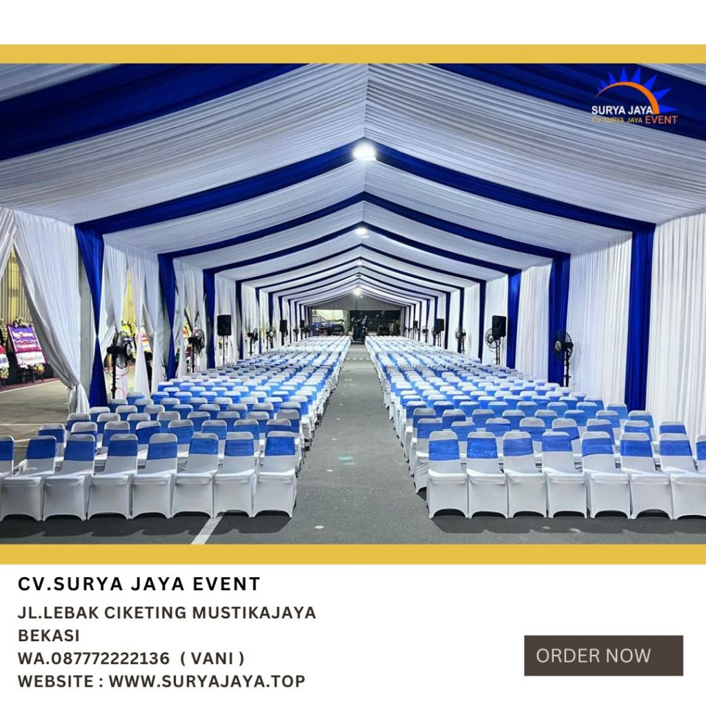 Rental Kursi Susun Stainless Cover Ketat Putih Di Jakarta