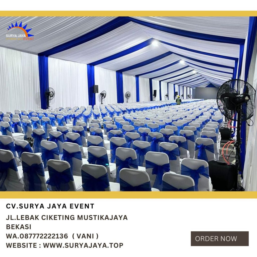 Rental Kursi Susun Stainless Cover Ketat Putih Di Jakarta