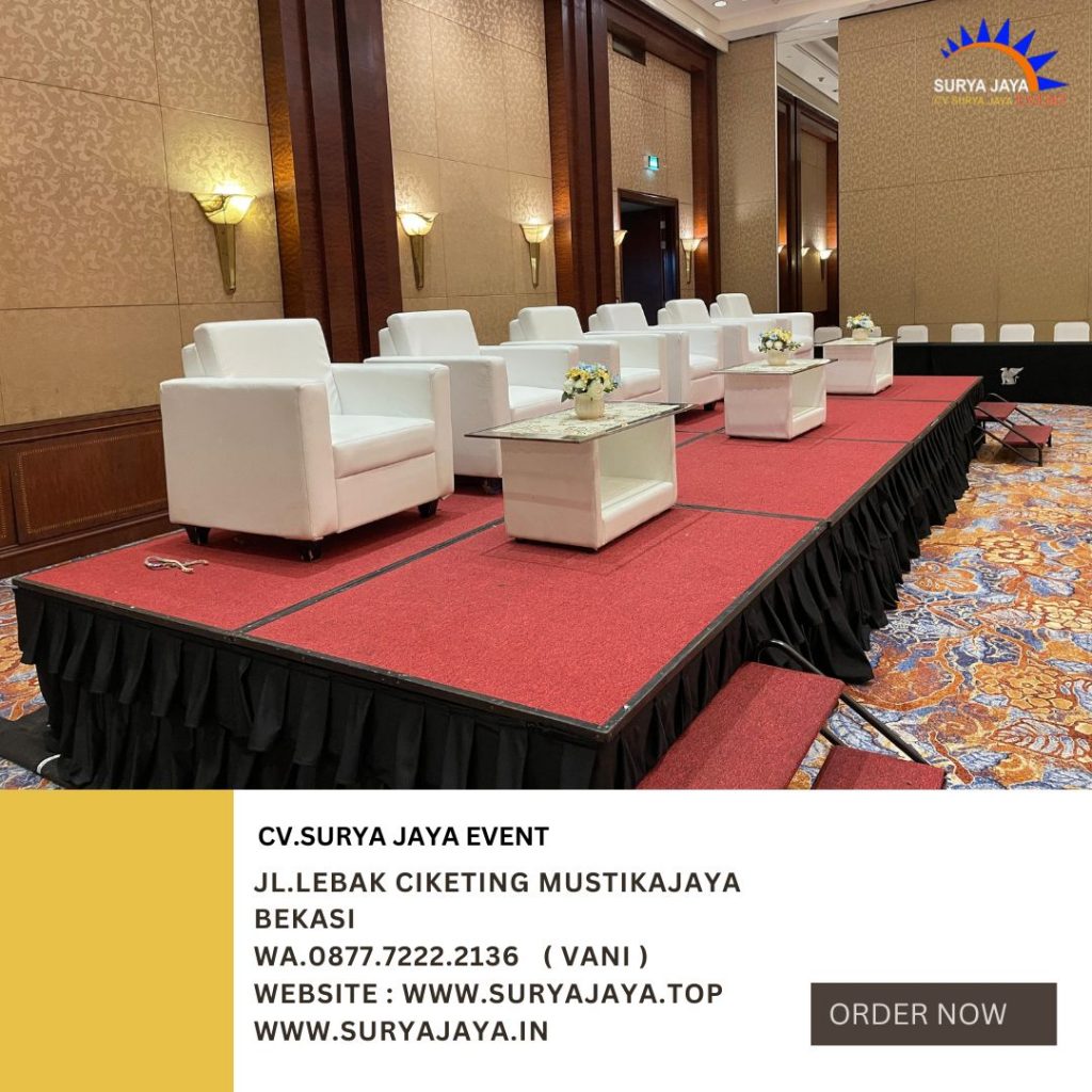 Rental Sofa Putih Single Dan Meja Vip Kaca Di Jakarta