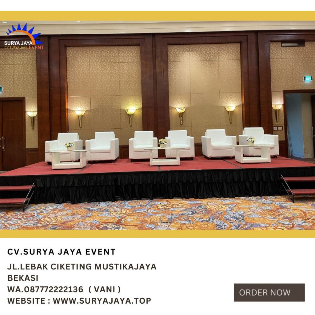 Rental Sofa Putih Single Dan Meja Vip Kaca Di Jakarta