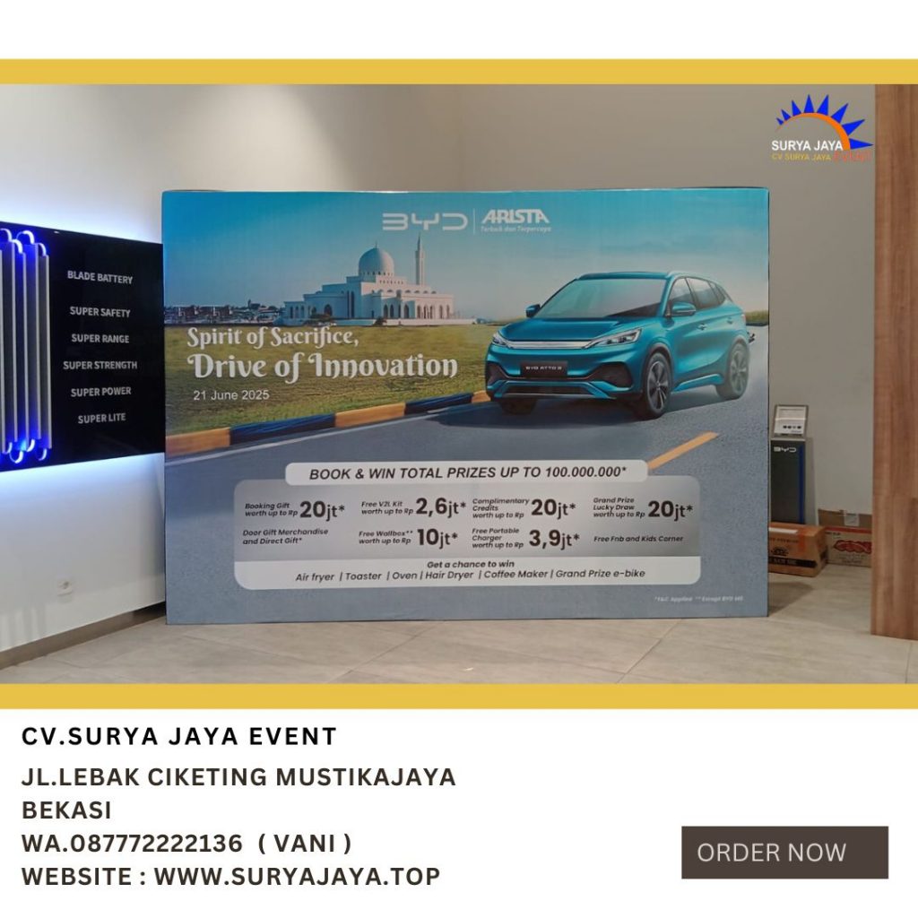 Sewa Backdrop Event BYD Di Jakarta, Bogor, Depok dan Bekasi