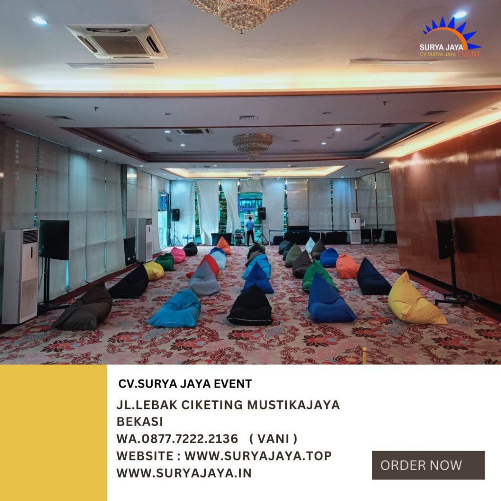 Sewa Bean Bag Warna Warni Type Kerucut Di Jakarta