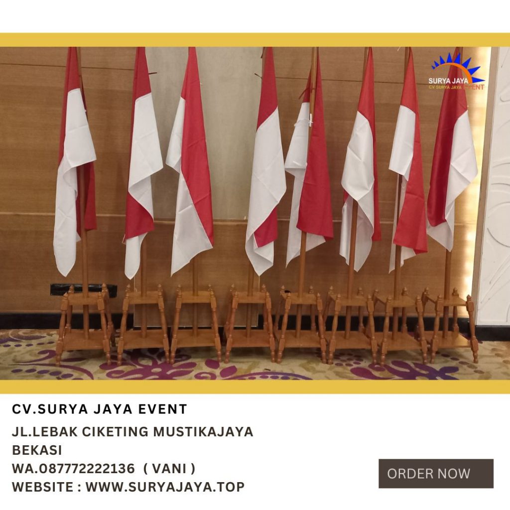 Rental Tiang Bendera VIP Kayu Jakarta