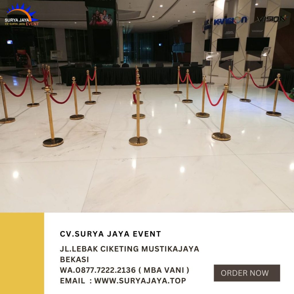 Sewa Kursi Lesehan Backdrop Dan Tiang Antrian Jakarta