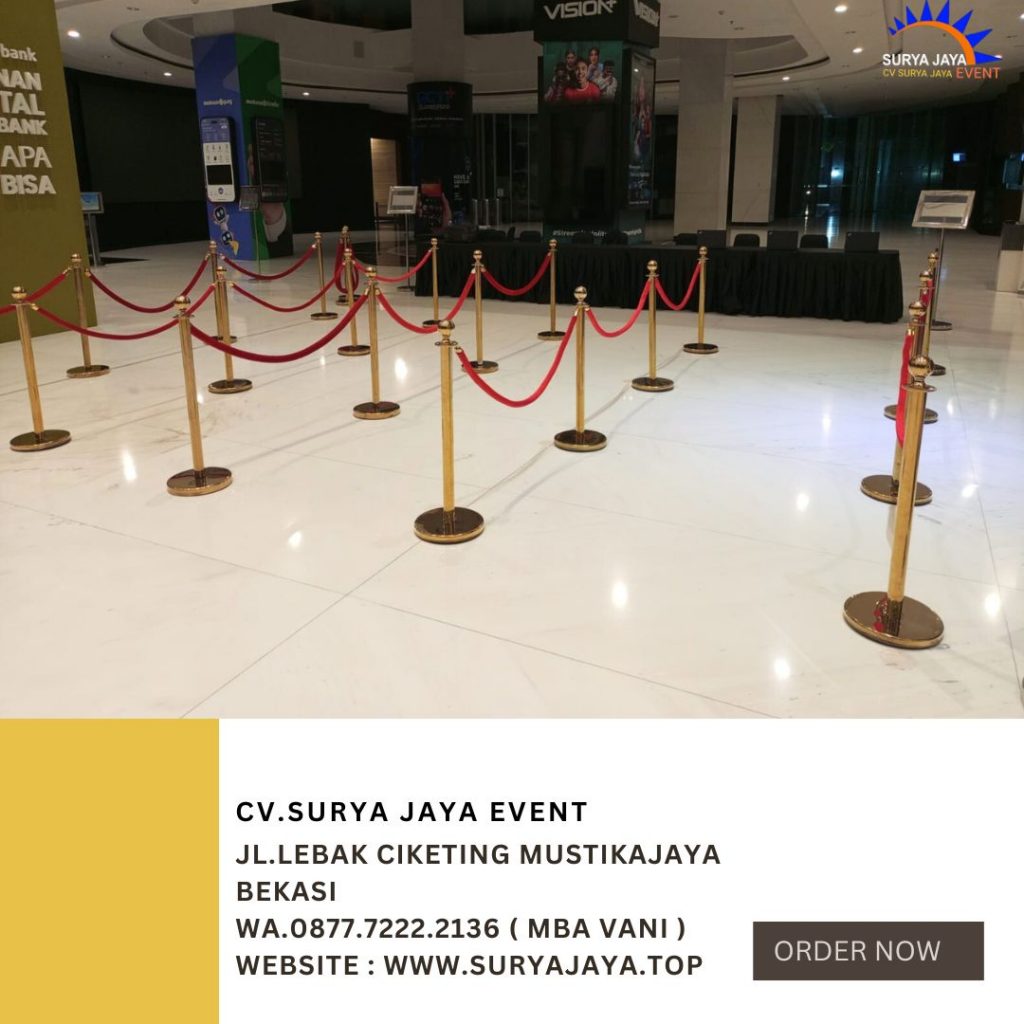 Sewa Kursi Lesehan Backdrop Dan Tiang Antrian Jakarta