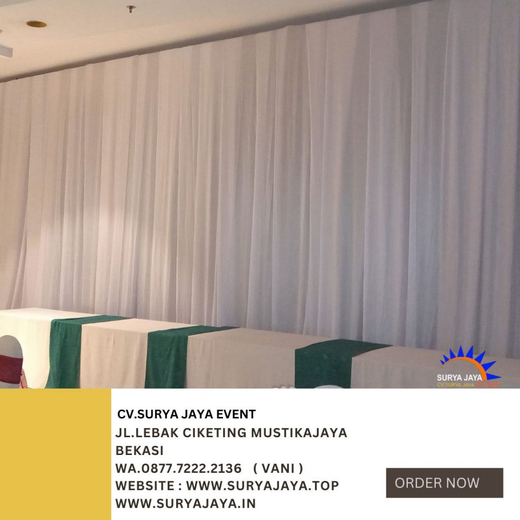 Sewa Kursi Tiffany Dan Tirai Putih Di Jakarta