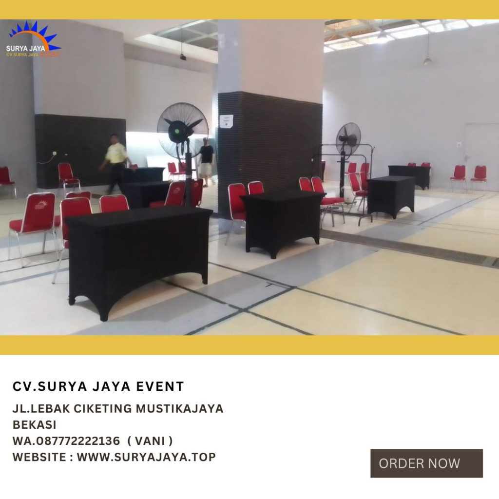 Sewa Meja Kotak HPL Dan Kursi Susun Stainless Jakarta