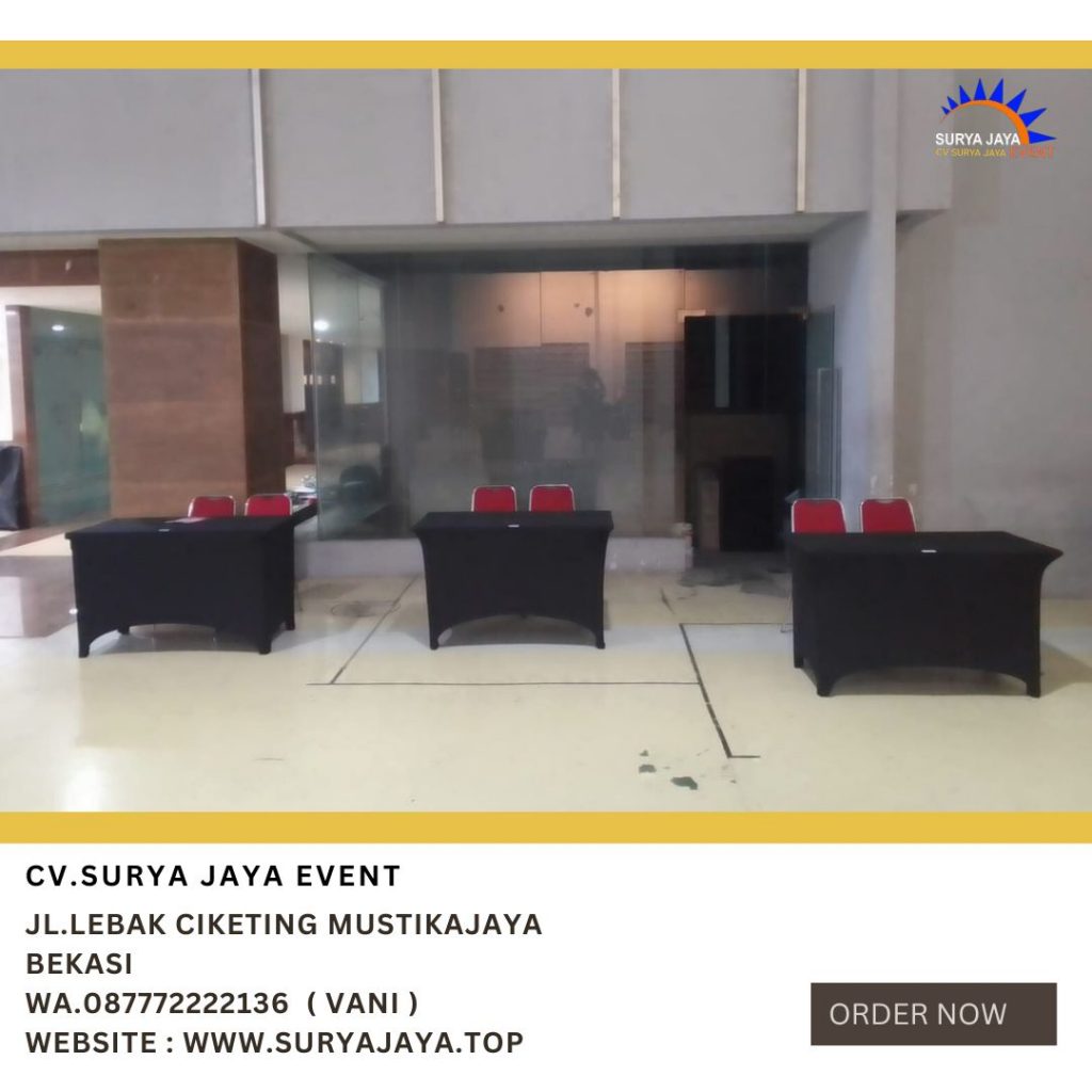 Sewa Meja Kotak HPL Dan Kursi Susun Stainless Jakarta