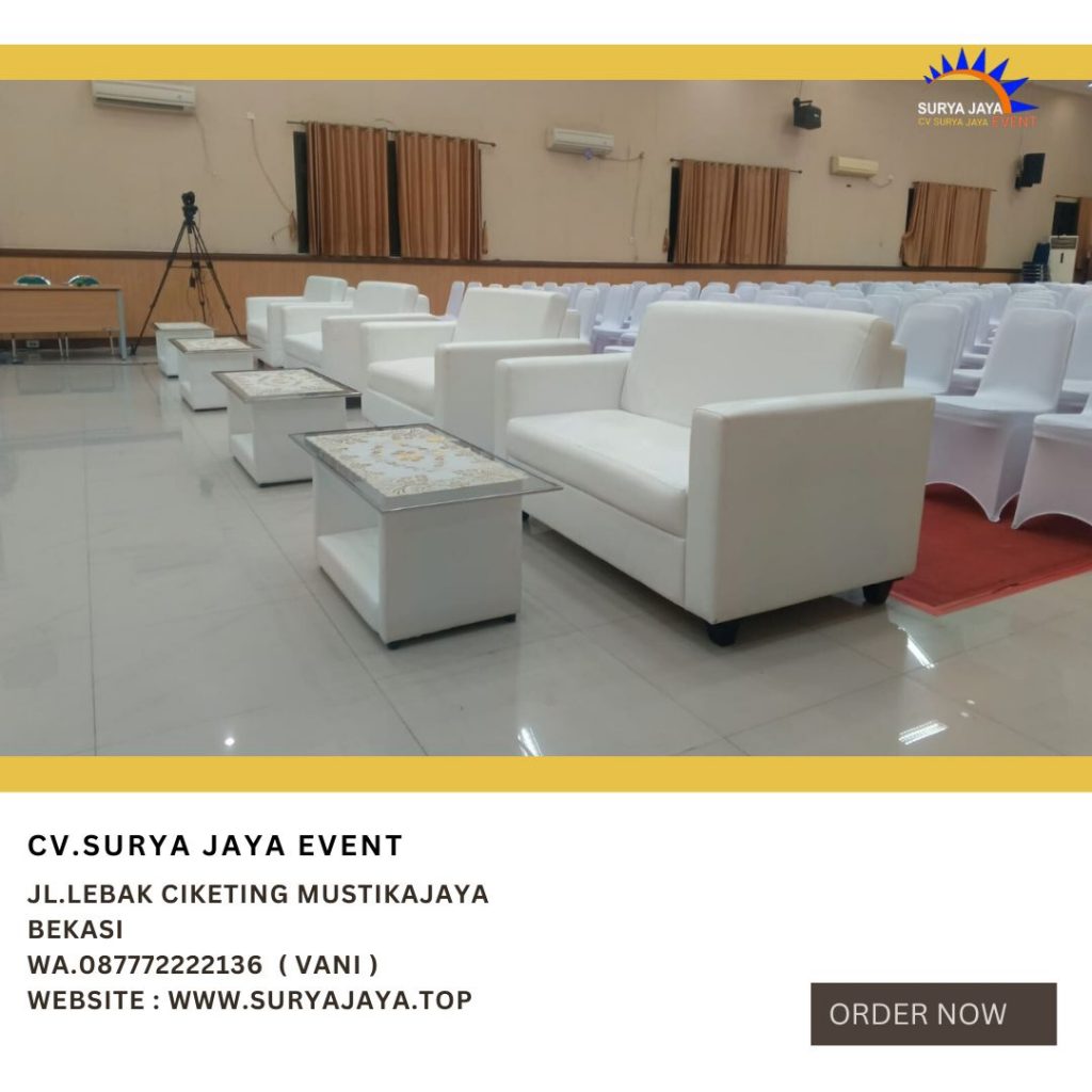 Sewa Sofa Type Double Putih Bersih Dan Terawat Di Jakarta