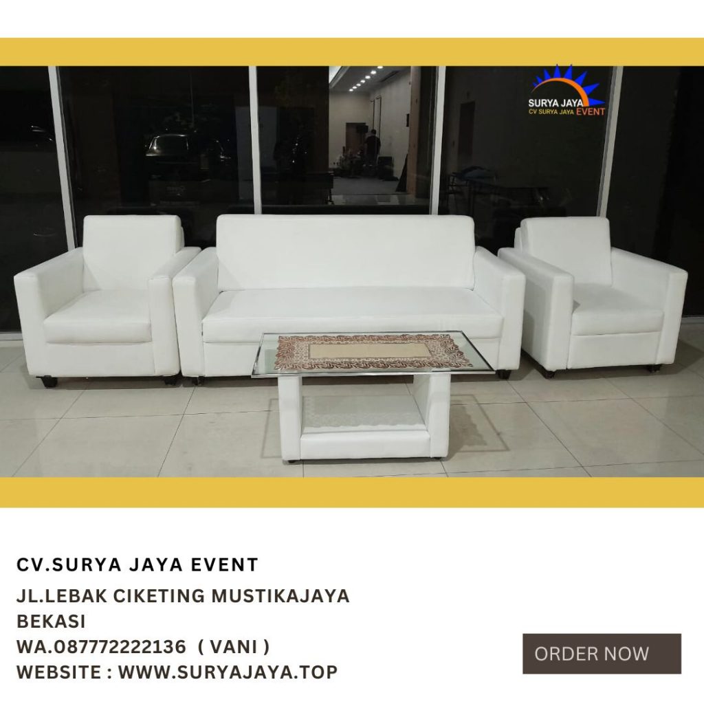 Sewa Sofa Type Double Putih Bersih Dan Terawat Di Jakarta