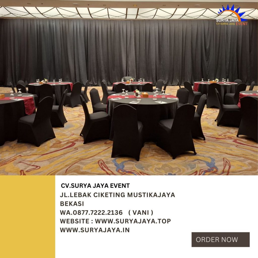 Pusat Sewa Tirai Hitam Tinggi 2m Sampai 8 Meter jakarta