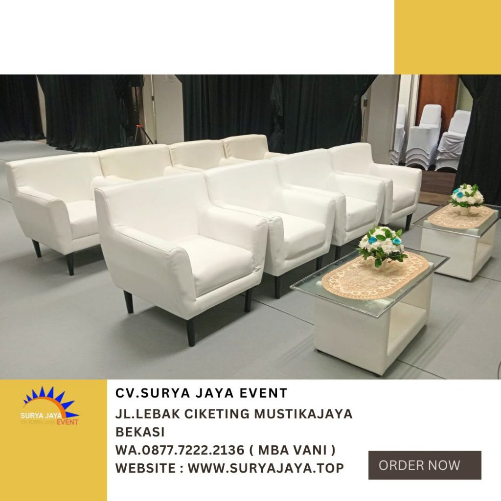 Sewa Sofa Scandinavian Set Meja Kaca VIP Di Jakarta Free Ongkir