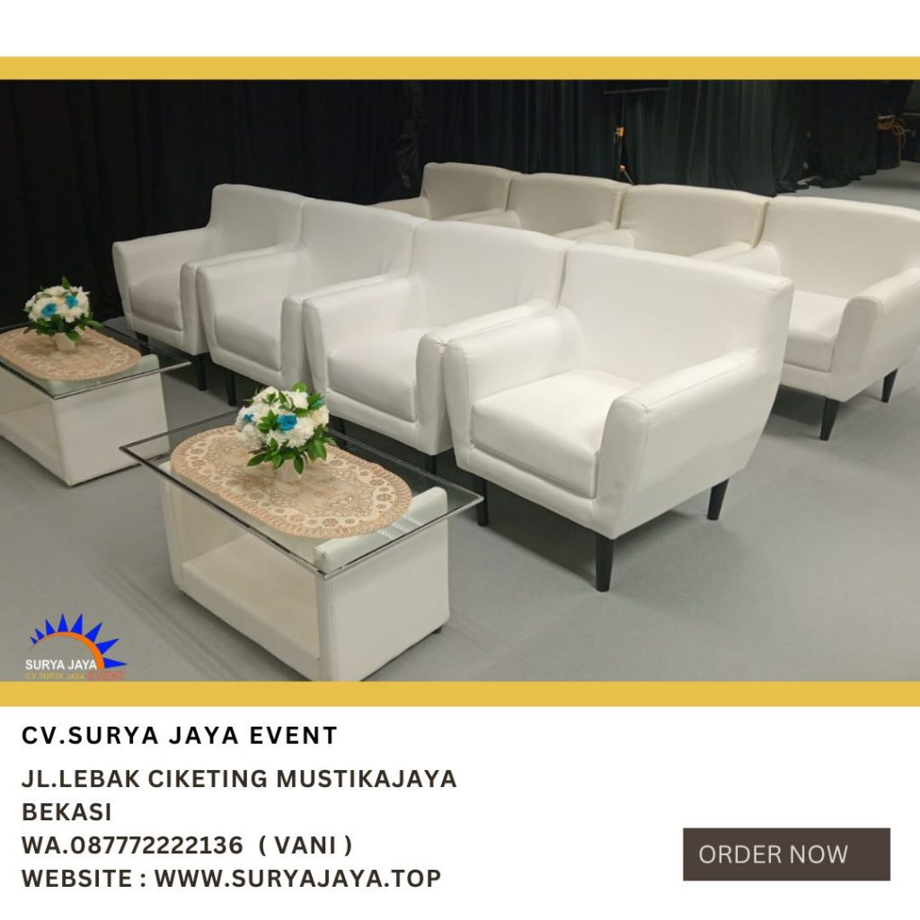 Sewa Sofa Scandinavian Set Meja Kaca VIP Di Jakarta Free Ongkir
